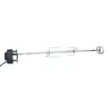 SANTOS motorisierter magnetischer Drehspieß/Grillspieß - passend für Napoleon Rogue 525er - Gasgrill-Rotisserie - 2 Laufrichtungen - Fleischnadeln