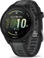 Garmin Forerunner 165 - Schwarz - Sportuhr mit Band - Silikon - Slate Gray - Handgelenkgröße: 126-203 mm - Anzeige 3 cm (1.2")