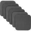 Bestlivings Stuhlkissen Struktur Anthrazit 38 x 38 x 3 cm 6er Pack