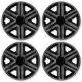 4x Radkappen Radzierblenden Action 14 Zoll Graphit Schwarz Set für Toyota