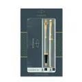Parker IM Duo-Geschenkset mit Kugelschreiber & Tintenroller Brushed Metal
