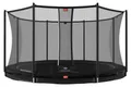 BERG Bodentrampolin Favorit InGround 430 + Sicherheitsnetz Comfort Schwarz