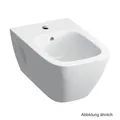 Geberit Renova Plan Wand-Bidet teilgeschlossene Form, mit Überlauf, weiß