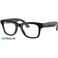 RAY-BAN META Wayfarer Brille in shiny black, Größe Einheitsgröße