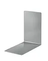 ALCO-Albert 4301-29 - Buchstützen Metall grau - 2 stabile Buchhalter für Bücherregal und Büro, 14 x 14 x 8,5 cm, Buchständer für Bücher, Ordner und Magazine