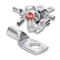 10 Stück Kalitec HR10-6 Kabelschuhe Rohrkabelschuhe 10mm² M6 unisoliert verzinnt