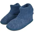 Beck Hüttenschuh Hygge Hüttenschuhe Schurwolle blau 34 EU