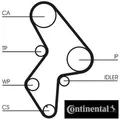 Continental CTAM CT1061WP3 Wasserpumpe + Zahnriemensatz Zahnriemensatz