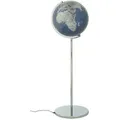 Standglobus "SOJUS LIGHT" metallic-blau/silber glänzend verchromt