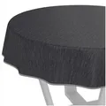 ANRO Tischdecke Wachstuchtischdecke Gartentischdecke Wachstischdecke (Einzelstück 1-tlg), Glatt Rund 140cm wasserabweisend mit Saum gelb Rund | Ø 140 cm x 140 cm x 140 cm x 0.25 mm