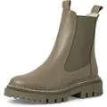 Tamaris Damen Stiefelette Leder Chelsea Boot schöne Profilsohle 1-25491-29, Größe:37 EU, Farbe:Grün - Grün - 37