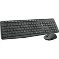Logitech MK235 Desktopset, US-Layout, kabellos, Tastatur und Maus, AES-Verschlüsselung