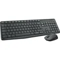 Logitech MK235 - Tastatur-und-Maus-Set - kabellos - Grau