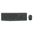 Logitech Tastatur-Maus-Set MK235 920-007931 Kabellos Schwarz QWERTY (US) International