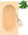 Hofmeister Butterdose Butterform 14 cm eckig 125 g Buttermodel Butterstempel, Ahornholz