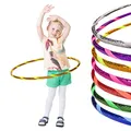 Glamour Kinder Hula Hoop Reifen Ø70cm, Gelb-Gelb