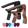 Kapodaster für Gitarre，Verschenken 6 Plektren Capo für Gitarre Gitarren Zubeh...