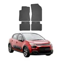 OMAC Gummi Fußmatten für Citroen C3 2016-2024 Automatten Gummi Schwarz 4tlg
