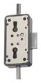 JuNie Drehstangenschloss Nr.7052 15 mm aufliegend braun, 3 Zuhaltungen