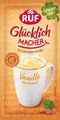 RUF Glücklichmacher Tassenpudding Vanille-Geschmack, Cremepudding für schnelle Desserts, Tassencremepudding, nur Wasser hinzufügen, 1 x 59g Beutel