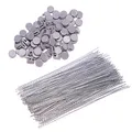100 Plomben 8 mm + 100 Plombendrähte 100 mm ideal für HMF Spendendose