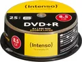 Intenso DVD+R Double Layer 4311144 | 8,5GB | 8x Speed | 25er Spindel | Rohlinge | Cakebox | für Video & Daten