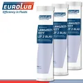EuroLub 3 x 400 g Kartusche Langzeitfett LZF 2 Blau Schmierfett Mineralölbasis