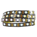 BTF-LIGHTING WS2812 1M 60 LEDs/Pixels/m WS2812B Schwarz PCB RGB adressierbare Strip mit 5050 SMD 60LEDs 5V IP30 NichtWasserdicht Stripes(Nicht inhalt Netzteil und Controller)