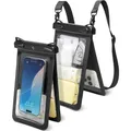 Spigen - Waterproof Case (A603) - IPX8, for Phone, max 6.9" - Black (Apple iPhone 12, Apple iPhone 13, Apple iPhone 14, Apple iPhone 15, Apple iPhone 16, Google Pixel 7, Google Pixel 8, Google Pixel 9) (197487)