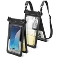 Spigen A603 wasserdichte Hülle Kompatibel mit Smartphones bis zu 6,9 Zoll Schwarz