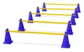 Agility Set für Hunde, 15teiliges steckbares Steckhürdenset 5 Stangen, 10 Hü...