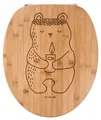 Mr. & Mrs. Panda Toilettendeckel Bär Kommunion - Transparent - Geschenk, holz wc sitz, Katholisch, Klobrille, Brille, WC-Brille, Taufkerze, Gottes Segen