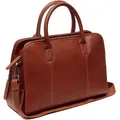 Leder Damen Shopper Umhängetasche Leder Cognac Layton 35x24x13cm - Braun