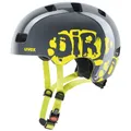 Uvex Kid 3 Kinder BMX Skate Fahrradhelm dirtbike grey-lime 55-58 cm