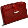 Jennifer Jones Leder Damen Frauen Brieftasche rot RFID Schutz OPJ711R - Rot