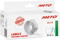 METO Etiketten für Preisauszeichner 26 x 16 mm weiß 6 Rollen à 1.000 Etiketten