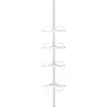 Calicosy Duschregal, Weiß, Metall, 25x85x7 cm, Badezimmer, Baden & Duschen, Duschablagen