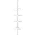 DUSCHREGAL mit 4 Ablagen - H85/305 cm, verstellbar