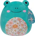 Squishmallows 19 cm (7,5") - Serie 18 - Robert der Frosch mit geblümtem Bauch