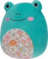Squishmallows Robert The Aqua Frosch Mit Blumen Bauch Plüsch 19cm Spielzeug