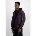 Alpha Industries Bomberjacke MA-1 D-Tec Sleeve Embroidery lila L (50/52)
