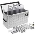 Deichselbox mit Halterung 80x30x36 Staubox anhänger Riffelblech Gurtkiste
