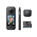 Insta360 X4 Air Starter-Bundle – 165 g leichte 8K 360°-Kamera, Unsichtbarer Selfie-Stick, Wechsel-Linsen, Aufnehmen & dann ausrichten, integr. Windschutz, FlowState-Stabilisierung, KI-gestützte App