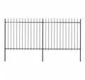 vidaXL Gartenzaun Gartenzaun, Stahl, Stabil, Rechteckig, Modern, (1-St)