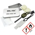 Feuerstarter Set Feuerstahl Zündstein Outdoor Dose Bushcraft Survival Zündstahl