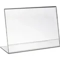 HMF 46931 Acryl Tischaufsteller Schräg DIN A6 Querformat Glasklar