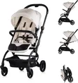 Chipolino Kinderwagen Revolut, Sitz 360 Grad drehbar, verstellbar, EVA-Reifen creme
