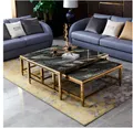 JVmoebel Couchtisch Doppelter Kaffeetisch im modernen Design aus Holz und Glas (Set 2x Couchtisch), Made in Europa