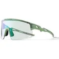 Rockbros Photochrome Fahrradbrille mit UV-Schutz und Korrektureinsatz Grün