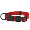Reflektierendes Hundehalsband verstellbar robust Rot Größe
